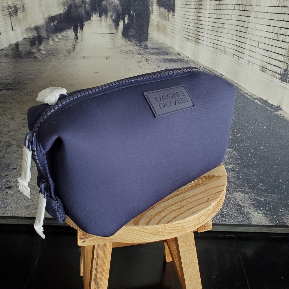 Dagne Dover Blue Toiletry Bag small with Modern Design